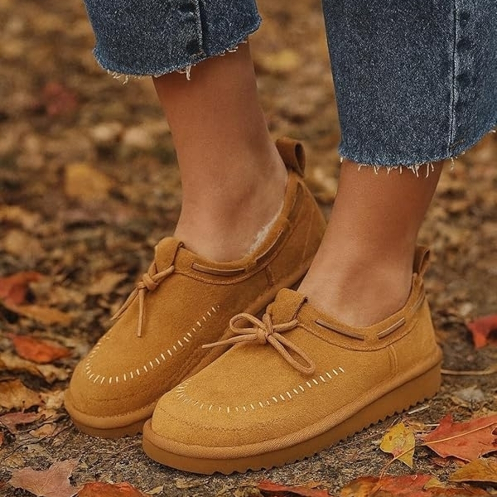 PROJECT CLOUD Genuine Leather Slippers / Moccasin… - image 2